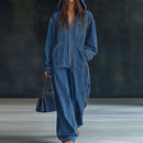 AUTUMN CHIC™ 2025 Retro Patchwork Jumpsuit – Wide Leg Playsuit