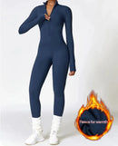 THERMO FLEX™ Winter Yoga Jumpsuit – Long Sleeve Warm One-Piece Bodysuit