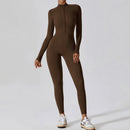 THERMO FLEX™ Winter Yoga Jumpsuit – Long Sleeve Warm One-Piece Bodysuit