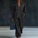 AUTUMN CHIC™ 2025 Retro Patchwork Jumpsuit – Wide Leg Playsuit