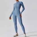 THERMO FLEX™ Winter Yoga Jumpsuit – Long Sleeve Warm One-Piece Bodysuit
