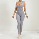 FLOW FIT™ Adjustable Yoga Jumpsuit – One-Piece Sexy Sport Bodysuit