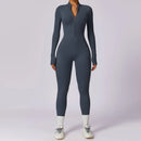 THERMO FLEX™ Winter Yoga Jumpsuit – Long Sleeve Warm One-Piece Bodysuit