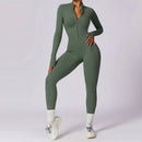 THERMO FLEX™ Winter Yoga Jumpsuit – Long Sleeve Warm One-Piece Bodysuit