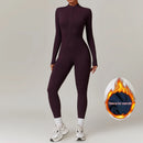 THERMO FLEX™ Winter Yoga Jumpsuit – Long Sleeve Warm One-Piece Bodysuit