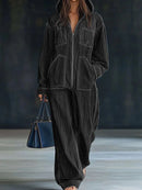 AUTUMN CHIC™ 2025 Retro Patchwork Jumpsuit – Wide Leg Playsuit