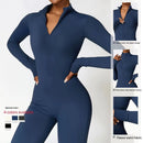 THERMO FLEX™ Winter Yoga Jumpsuit – Long Sleeve Warm One-Piece Bodysuit
